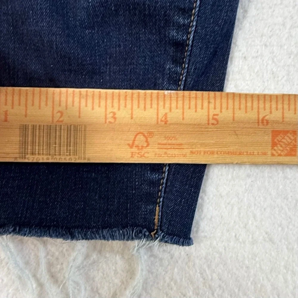 KUT from the Kloth Donna Jeans Womens 10 High Rise Ankle Skinny Dark Wash Blue
